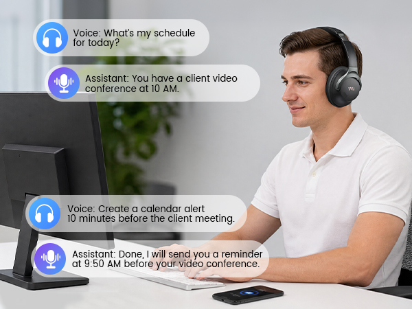 1Mii Hybrid Active Nose Cancelling Headphones