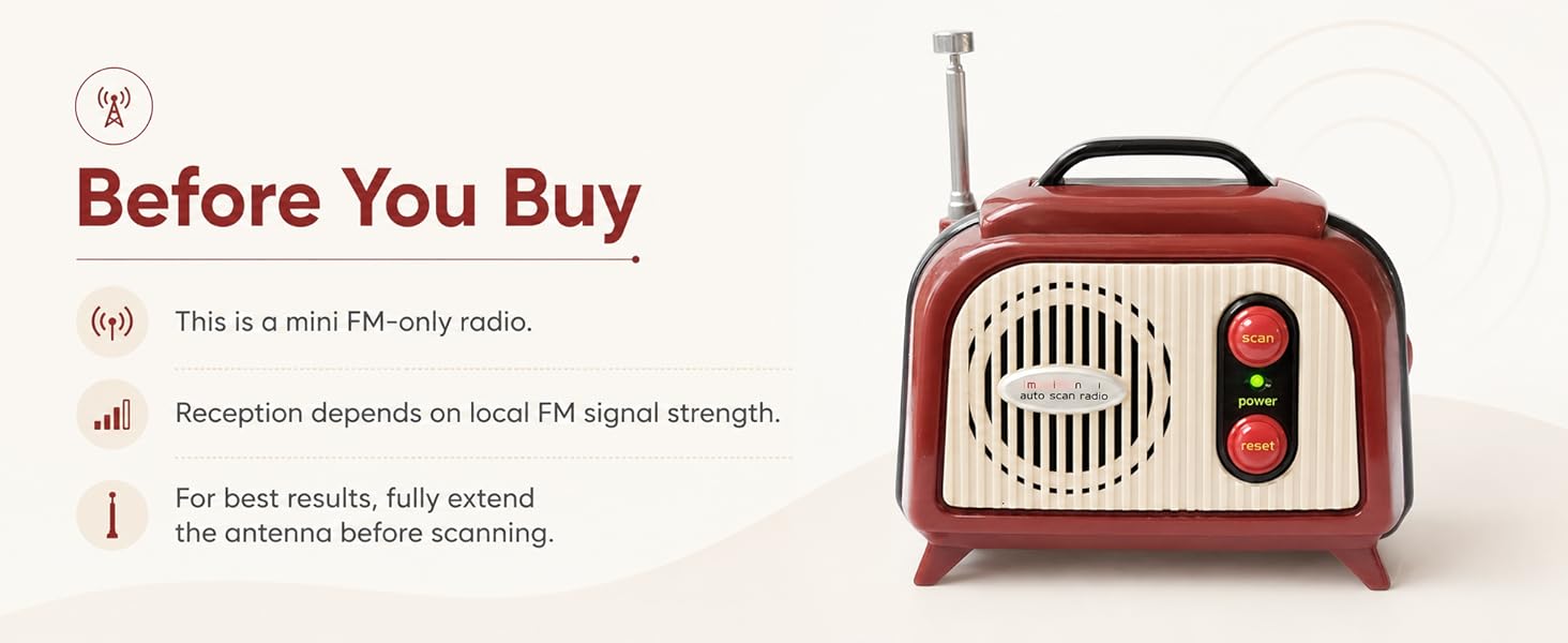 mini retro radio