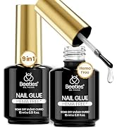 Beetles 2Pcs 15ml HEMA-Free Nail Glue Gel for Acrylic Nail Tips & Clear Press On Nails, TPO Free ...