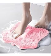 Easkite Shower Foot Scrubber, Shower Foot and Back Scrubber with Suction Cups, Shower Silicone Fo...