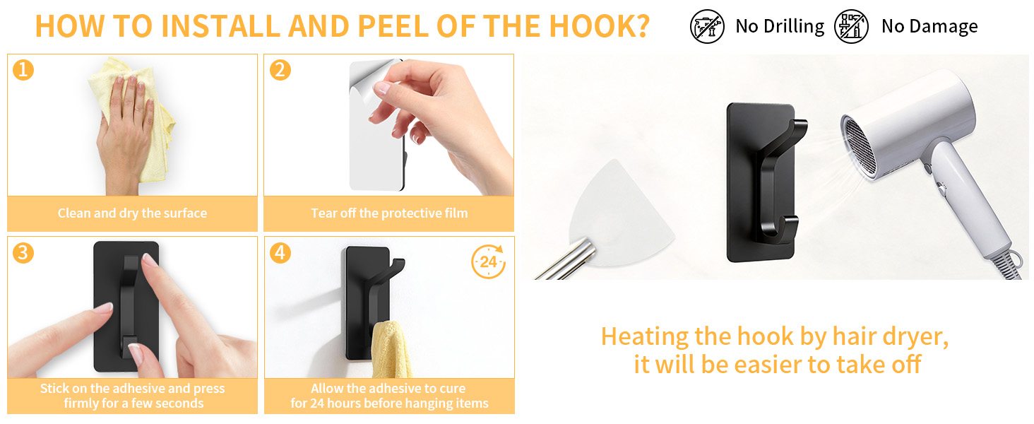 adhesive hooks
