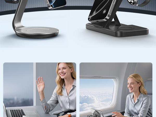 3 in 1 wireless charging station