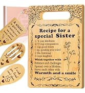 Sister Birthday Gifts Cutting Board Set, Recipe for a Special Sister - Mothers Day Birthday Gifts...