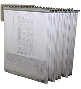 Adir Wall Mount Blueprint Storage - Hanging Poster Display Rack - Plans File Holder Organizer wit...