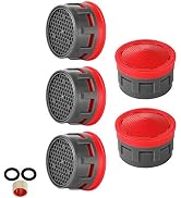 JQK Faucet Aerator, 2.2 GPM Flow Retrictor Insert Faucet Aerators Replacement Parts Bathroom 5 Pa...