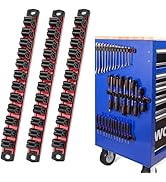 WORKPRO Magnetic Screwdriver Organizer and Wrench Organizer, Aluminum Rail Magnetic Tool Organize...
