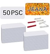 50 Pcs Sublimation Name Tags 1.5 x 3 Inch DIY Blank ID Name Badge with Round Corners Pin Custom P...