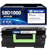 58D1000 Black Toner Cartridge (with Chip) Replacement for Lexmark 58D1000 58D1H00 Compatible with...