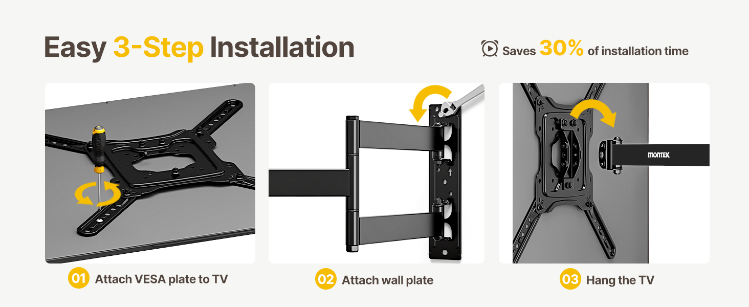long arm tv wall mount