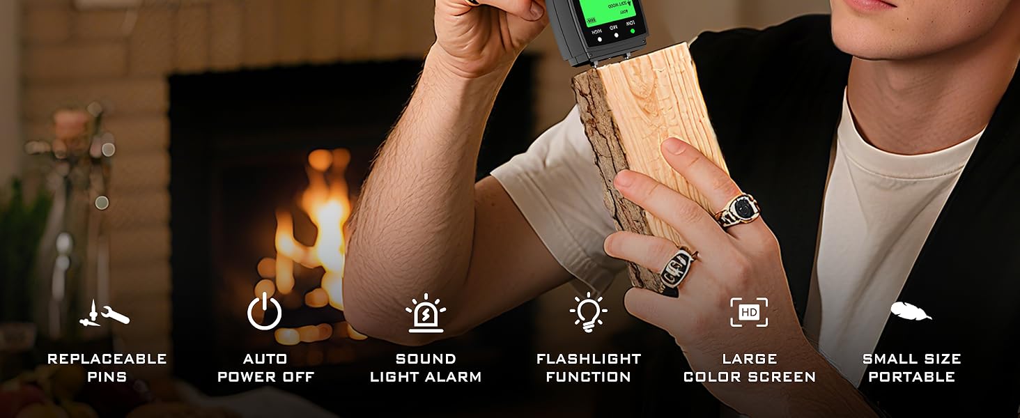 Pin-type moisture tester