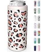 TILUCK Skinny Can Cooler for Slim Beer & Hard Seltzer, Stainless Steel, Doucle-Walled Stainless S...
