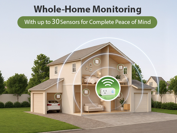 Expand Your Monitoring Coverage: Each hub supports up to 30 sensors
