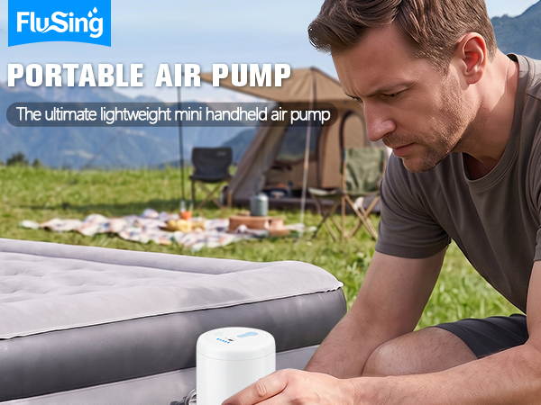 Air Pump for Inflatables Inflate Deflate for Air Mattress Portable Air Pump