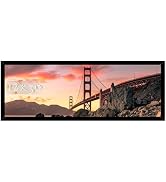 Picrit 12x36 Panoramic Picture Frame, Black Poster Frame for Wall Mounting Diaplay Photos or Artw...