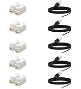 shibagoods USB 2.0 Male 2Pin Pigtail Cable 1.64ft, 24AWG 2A 5V Type A USB Extension Cable,DIY Rep...