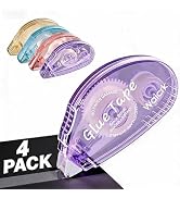 Waicrk 4 Pack Scrapbook Tape, Double Sided Tape for Crafts, Adhesive Glue Runner for Scrapbooking...