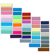 UniBright 1000 Pcs Sticky Tabs, 0.5" x 1.77" Morandi Color Page Markers, Repositionable Book Tabs...
