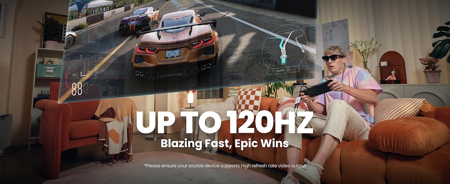 up to 120HZ, blazing fast, epic wins