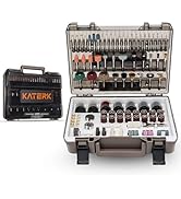 Katerk 420PCS Rotary Tool Accessories Kit Universal Drill Bit Tool Set Fits Dremel Rotary Tool 1/...