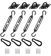 HOMPER Awning Attachment Set, Heavy Duty Sun Shade Sail Stainless Steel Hardware Kit for Garden T...
