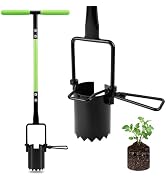 joyhalo Bulb Planter Tool Long Handle, 30in Serrated Base, 5 in 1 Lawn Tool, Sod Cutter, Grass Pl...