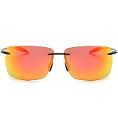 Vepiant Rimless Polarized Sports Sunglasses for Men Women Driving Running Fishing Golf 100% UV Bl...