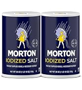 Morton Iodized Salt, All-Purpose, Ideal for Cooking & Table Use, (26 oz), 2-Pack