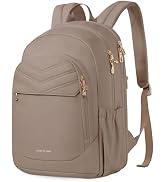 LIGHT FLIGHT Travel Backpack for Women, 15.6" Laptop Backpack with USB Charging Hole, Water Resis...