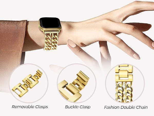 gold apple watch bands for women gold chain bracelet metal apple watch band