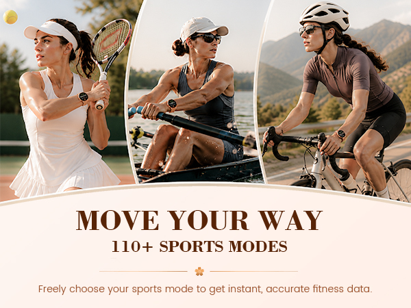 Freely choose your sports mode to get instant, accurate fitness data.