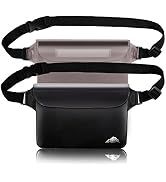 HEETA 2 Pack Waterproof Pouch, Screen Touch Sensitive Waterproof Dry Bag with Adjustable Waist St...