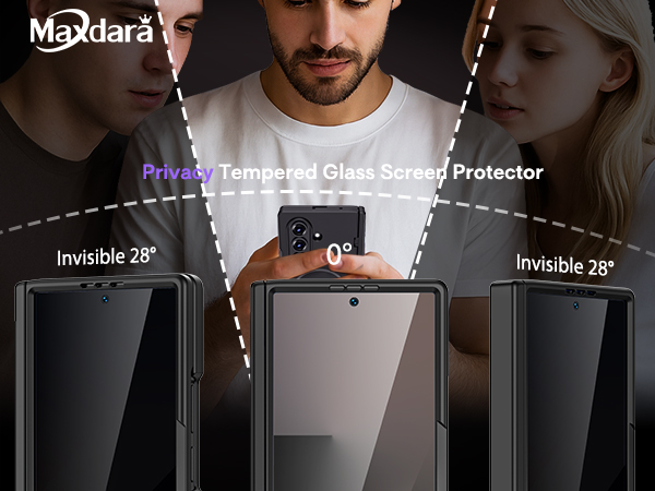 Maxdara for Z Fold 7 Magnetic Case with Belt Clip Holster