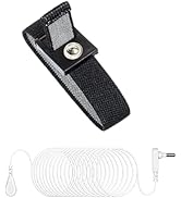 LAXVAPIU Grounding Wristband Grounding Bracelet Wrist Straps for Pain Relief Sleep Earth Connecte...