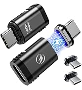 240W Magnetic USB C Adapter, 24 Pins Fast Charging Straight Adapter(2 Pack), 40Gbps 8K 60Hz USB-C...