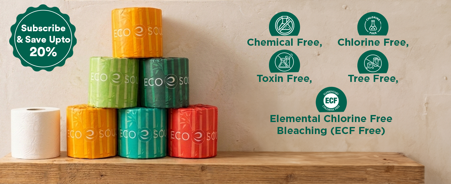 Septic Safe Organic Bath Tissues Sustainable Toilet Paper - FSC Certified