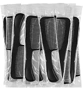 HQSLsund 60 Pack Widen Combs, Black, Plastic, Individually Wrapped for Hotel, Airbnb, Shelter/Hom...