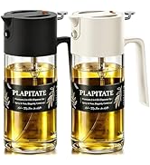 PLAPITATE 2Pcs 17oz Premium Olive Oil Sprayer for Cooking, 2 in 1 Glass Olive Oil Dispenser Bottl...
