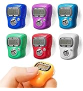 JMOO Electronic Finger Tally Counter 7-Pack, Mini LCD Digital Display Tally Counter, Handheld Cou...