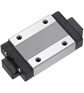 uxcell MGN12H Bearing Steel Sliding Carriage Block with Plastic Anti-Fall Strip for 12mm MGN12 Li...