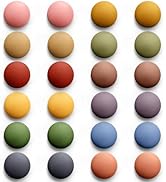 GOOZADA 24pcs Cute Fridge Magnet, Small Round Magnets for Fridge, 12 Colors Matte Boho Magnets fo...