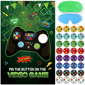 Pin The Button on The Video Game