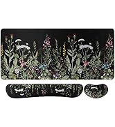 iCasso Large Mouse pad for Desk, Computer Desk Mat, 3Pcs XXL Keyboard and Mouse Pad + Keyboard Wr...