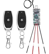 dstfuy Mini Remote Switch,5V/12V/24V/5A Relay Wireless Switch,Mini Relay with 164FT Long Range fo...
