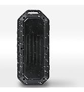 HomeSpot Wireless Bluetooth Speakers for Outdoor Stereo Waterproof with Rechargeable Battery (Black)