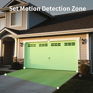 Motion zone security camera
