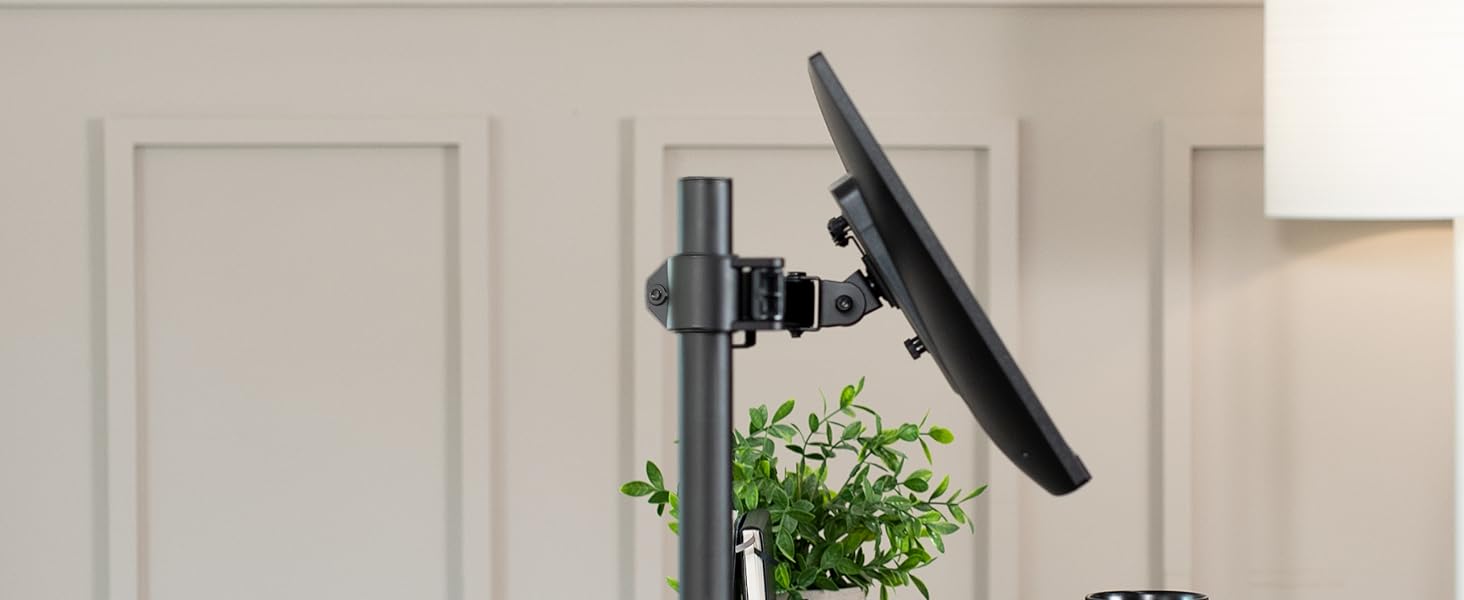 Single monitor pointing up