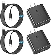 45W 2Pack Super Fast Charger Type C USB C Charger Block with 6.6FT Charger Fast Charging Replacem...