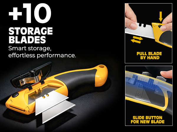 Auto Reolad knife with 10 blades