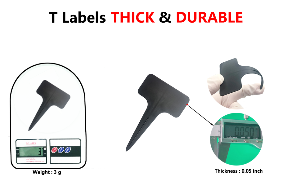 Thick & Durable plant labels and tags