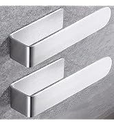 Taozun Adhesive Towel Bar Stainless Steel Hand Towel Holder 2 Pack Silver | Towel Rack, Easy to I...